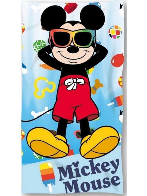 Badlaken 70 x 140 cm 'Mickey Mouse' van katoen 320 g/m² - Kiabi