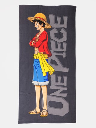Badlaken met One Piece-print