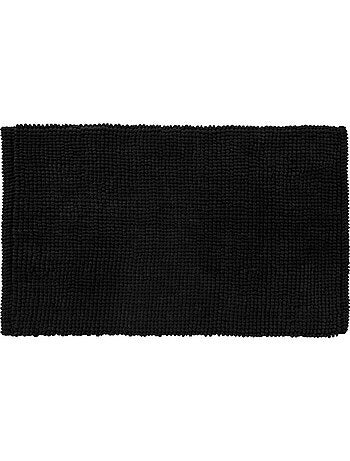Badmat BALI polycotton antislip zwart 50 x 80 cm Guy Levasseur