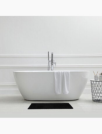Badmat BALI polycotton antislip zwart 50 x 80 cm Guy Levasseur