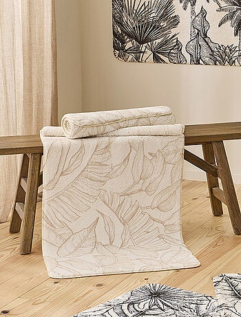 Badmat BOTANIC antislip beige 60 x 120 cm – Guy Levasseur