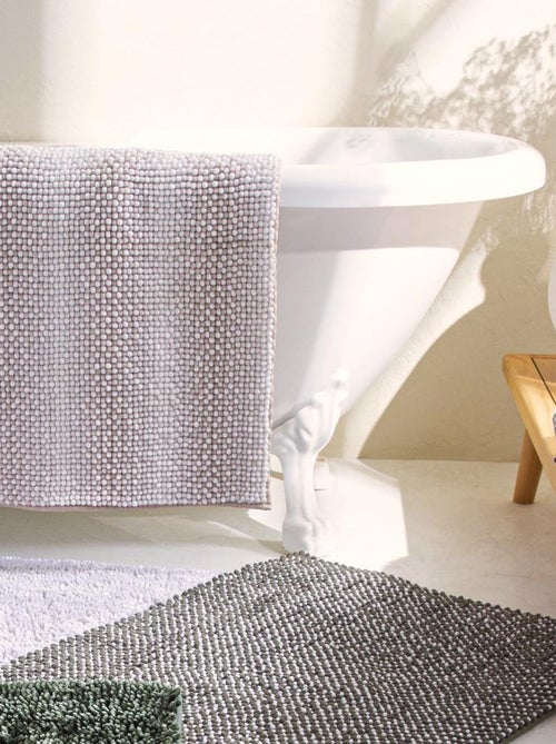 Badmat Guy Levasseur effet maille antislip 50 x 80 cm – Polyester - Kiabi