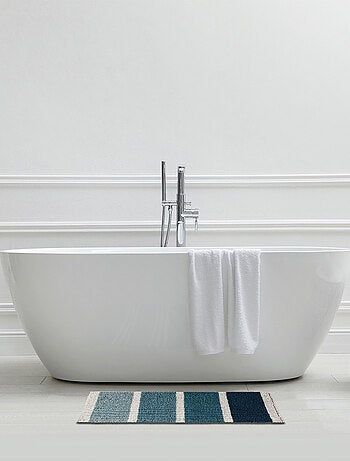 Badmat met strepen polycotton antislip - Guy Levasseur