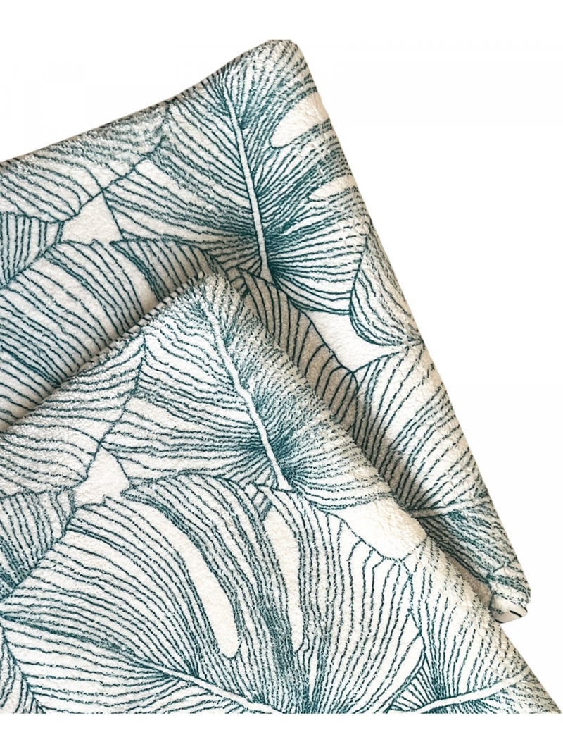 Badmat met tropische jungleprint Groen - Kiabi
