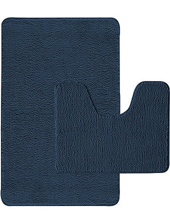 Badmat set van 2 POLYNESIE polyester met latex antislip - Guy Levasseur