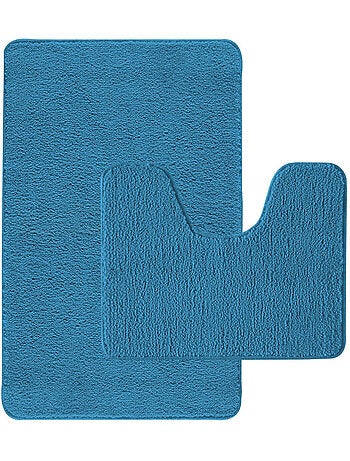Badmat set van 2 POLYNESIE polyester met latex antislip - Guy Levasseur