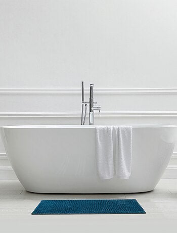 Badmat SOFTY effen van chenille polyester antislip 50 x 80 cm – Guy Levasseur