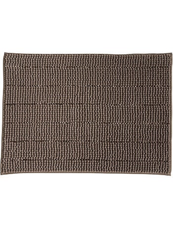 Badmat STRIPY antracietgrijs in polyester 50x70 cm antislip Guy Levasseur