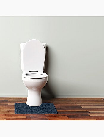 Badmat toilet antislip 50 x 40 cm POLYNESIE taupe 100% polyester Guy Levasseur