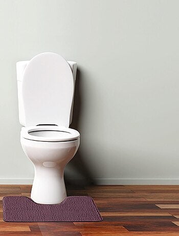 Badmat toilet antislip 50 x 40 cm POLYNESIE taupe 100% polyester Guy Levasseur