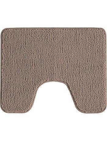 Badmat toilet antislip 50 x 40 cm POLYNESIE taupe 100% polyester Guy Levasseur