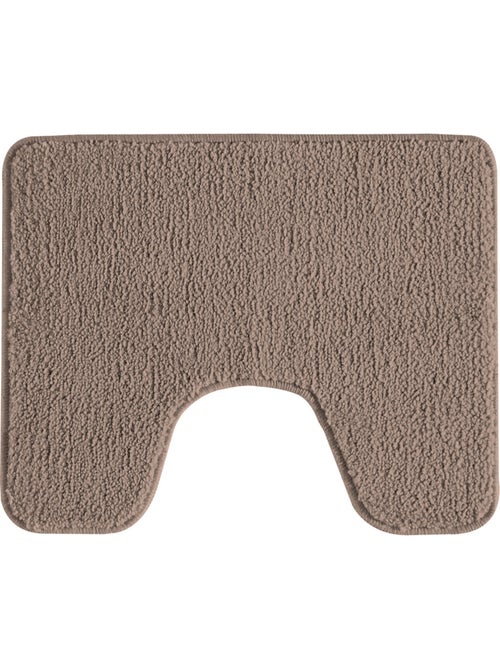 Badmat toilet antislip 50 x 40 cm POLYNESIE taupe 100% polyester Guy Levasseur - Kiabi