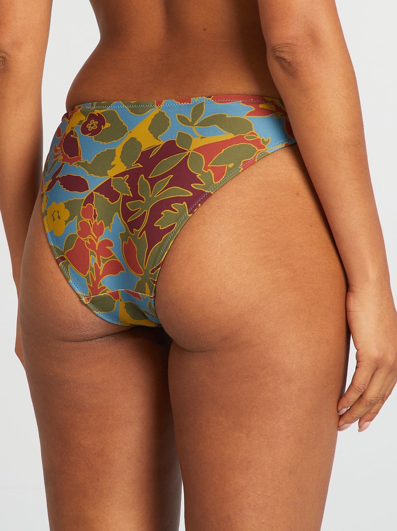 Badpak met bloemenprint BLAUW - Kiabi