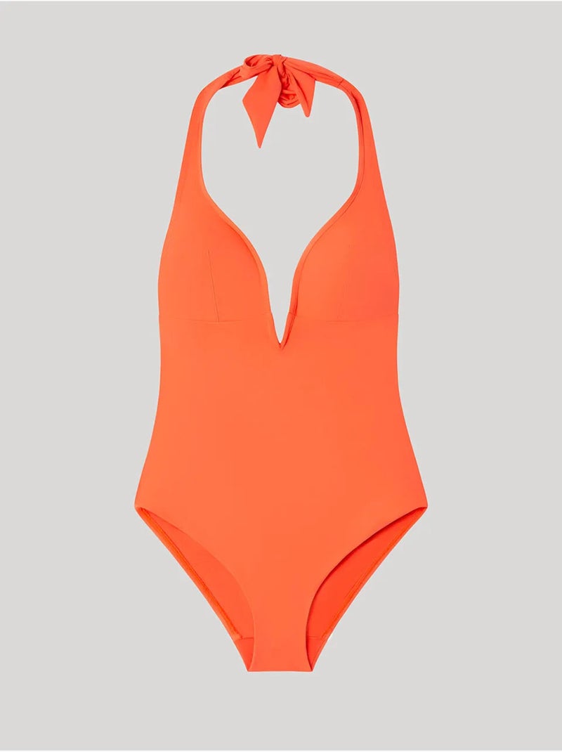 Badpak met halterhals Oranje - Kiabi