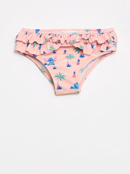 Badpak met ruches en motief - Kiabi