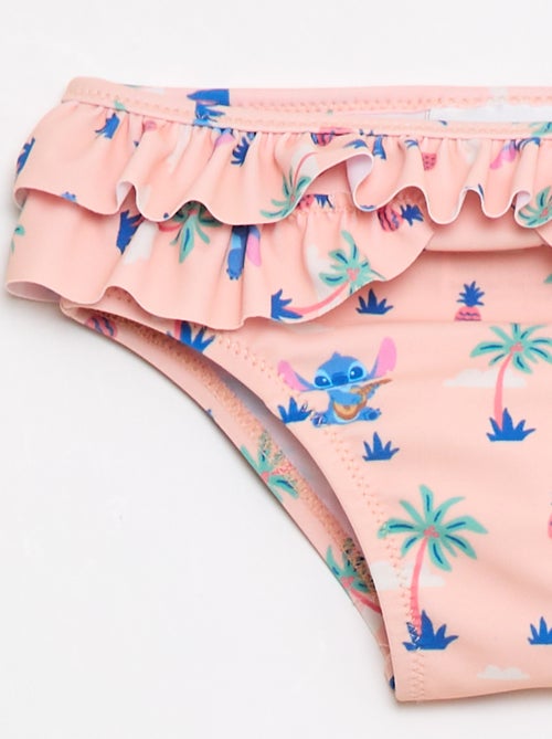 Badpak met ruches en motief - Kiabi