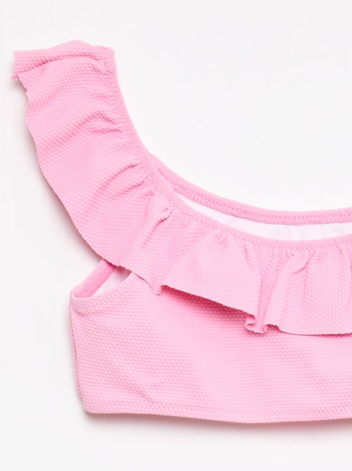 Badpak met ruches van tricot - 2-delig - Kiabi