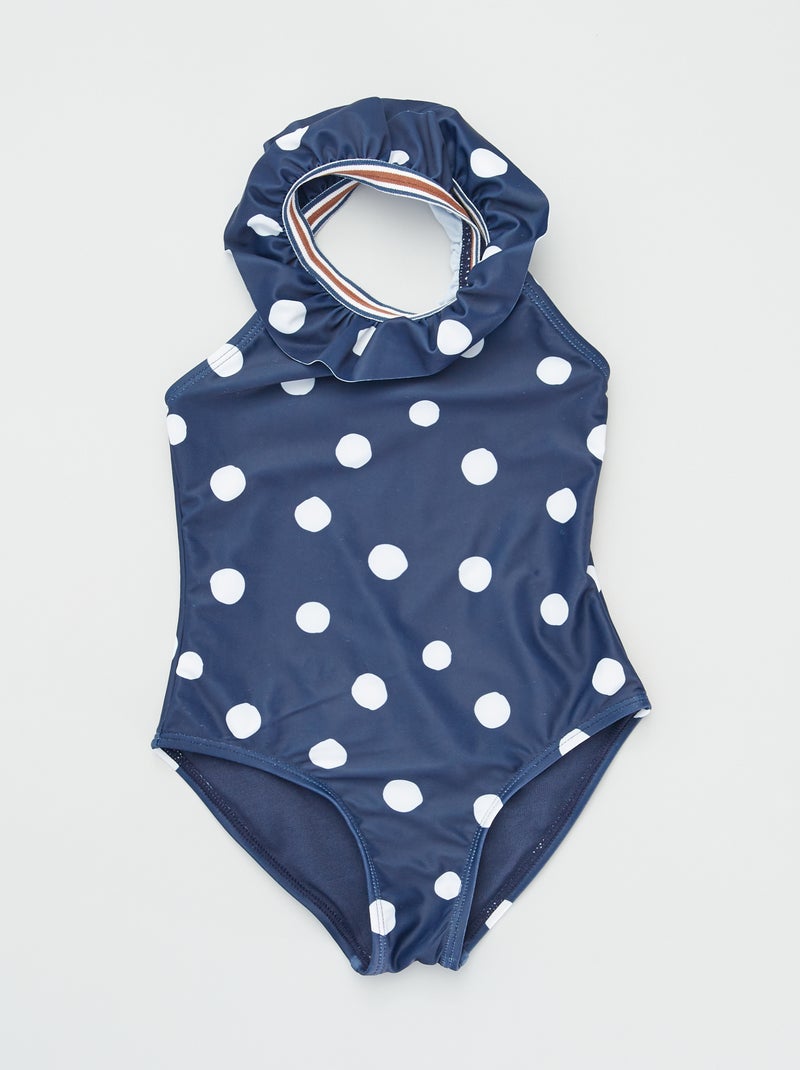 Badpak met stippenmotief blauw - Kiabi