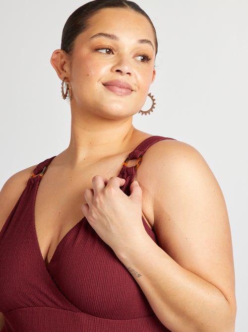 Badpak van ribstof - Kiabi