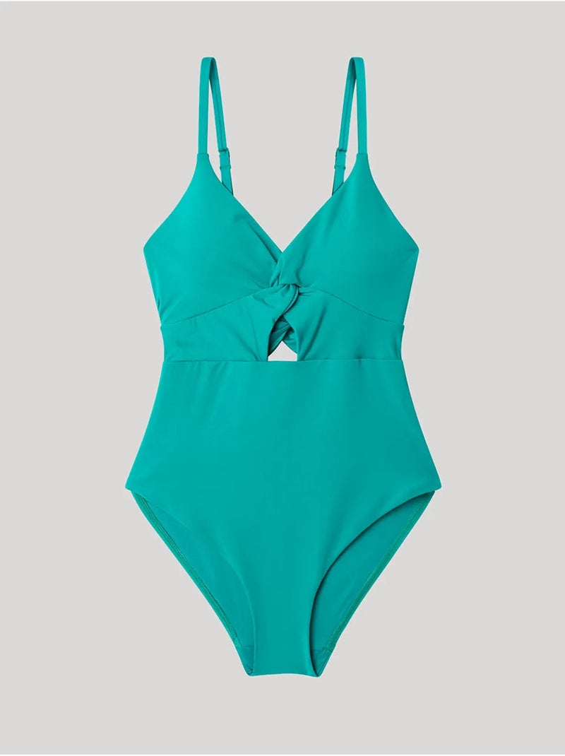 Badpak zonder beugel en verwijderbaar schuim Blauw Groen - Kiabi