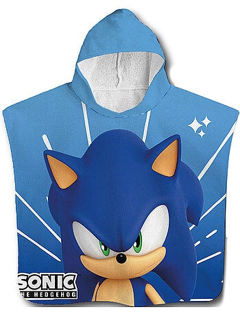 Badponcho met Capuchon Sonic The Hedgehog 50x100 cm - Handdoek Microvezel