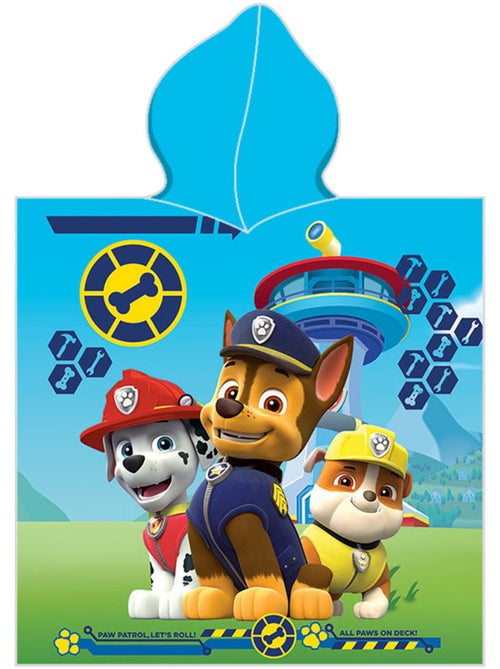Badponcho met Kap PAW Patrol Brigade 50x100 cm - Microvezel - Kiabi
