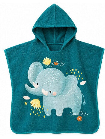 Badponcho voor kinderen met kap van katoen | sassi junior