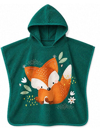 Badponcho voor kinderen met kap van katoen | sassi junior