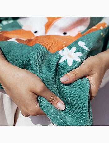 Badponcho voor kinderen met kap van katoen | sassi junior