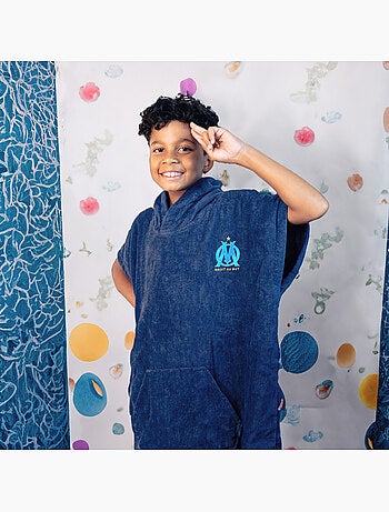 Badponcho voor kinderen van 100% katoen, om logo