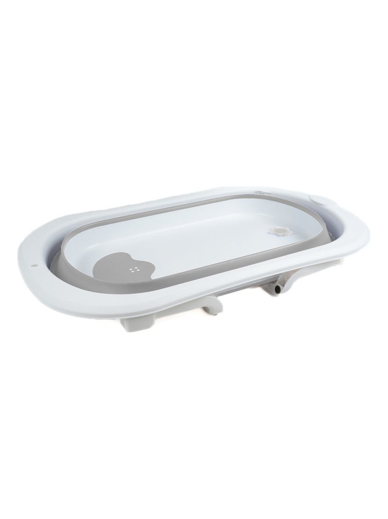 Badset foldy thermobaby: opvouwbaar babybadje en thermometer Grijs - Kiabi