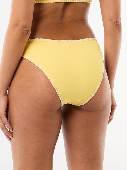 Badslip met contrasterende stiksels - Kiabi