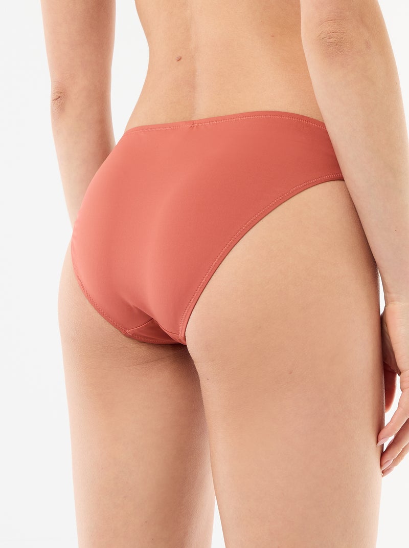 Badslip met macramérand Oranje - Kiabi