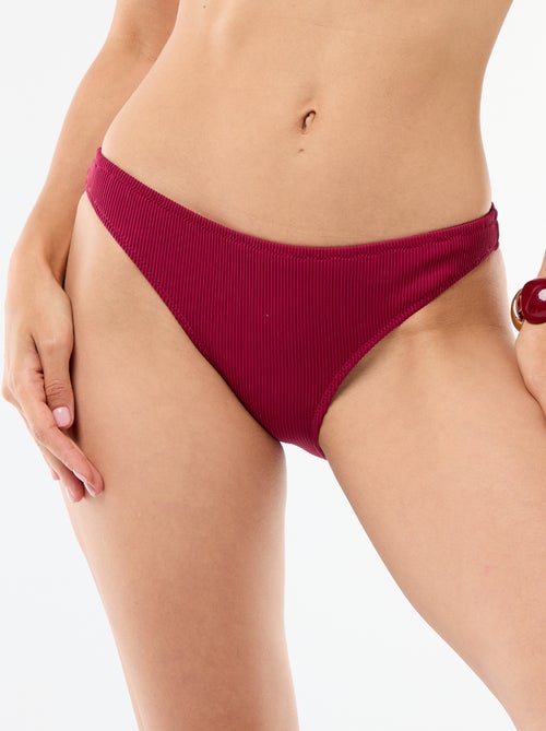 Badslip van jerseytricot met textuur - Kiabi