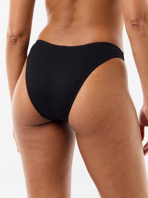 Badslip van jerseytricot met textuur - Kiabi