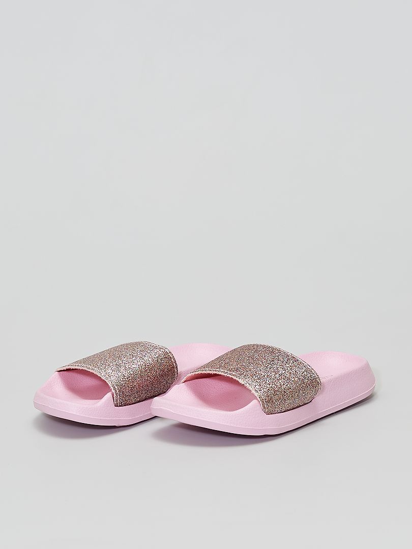 Glitter Sneakers Metallic Roze
