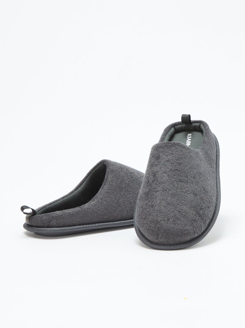 Badstoffen sloffen - slippermodel Grijs - Kiabi