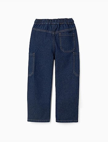 Baggy cargo jeans met trekkoord
