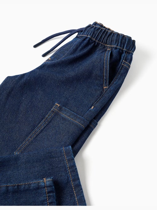 Baggy cargo jeans met trekkoord - Kiabi Baggy cargo jeans met trekkoord - Kiabi