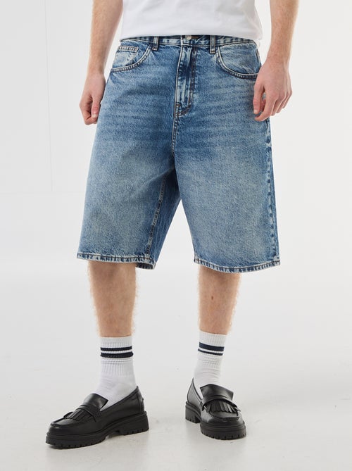 Baggy denim bermuda van katoen - Kiabi