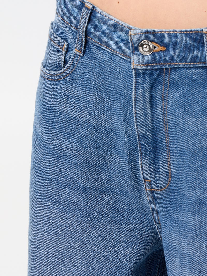 Baggy denim broek Blauw - Kiabi