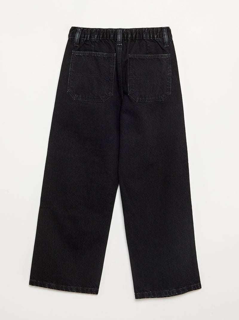 Baggy denim broek Grijs - Kiabi