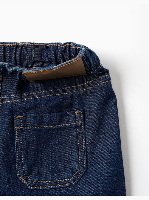 Baggy denim broek met trekkoord - Kiabi