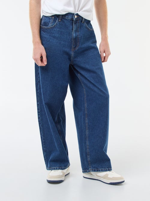 Baggy denim fit en coton - Kiabi