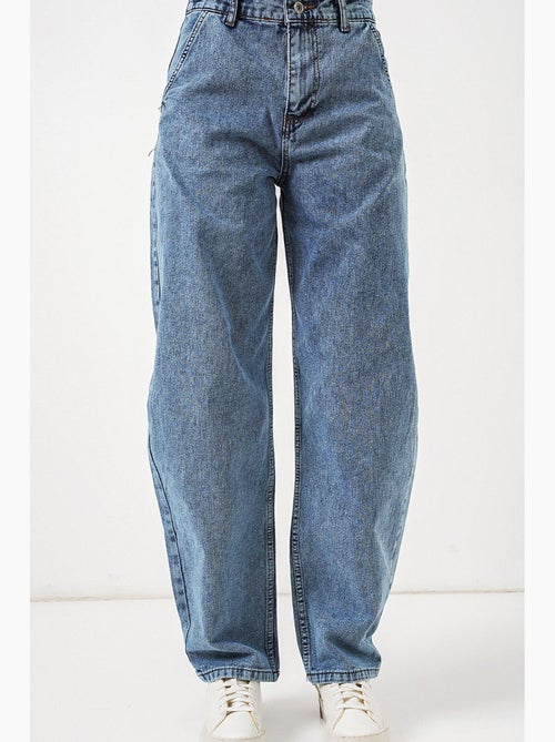 Baggy denim jeans met hoge taille bdart - Kiabi