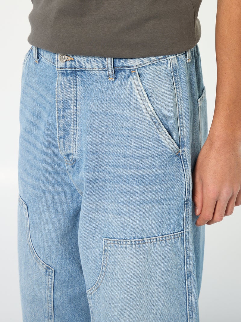 Baggy fit jeans Blauw - Kiabi