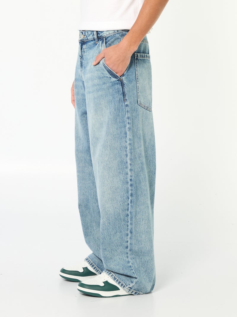 Baggy jeans Blauw - Kiabi
