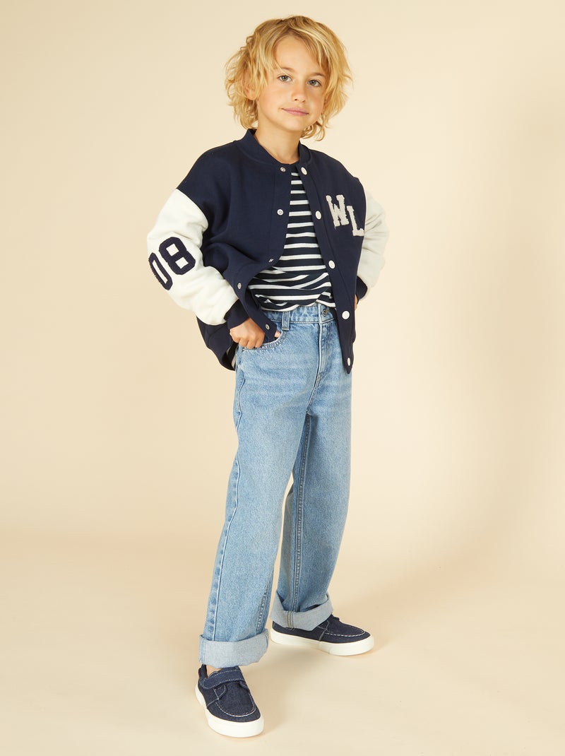 Baggy jeans met 5 zakken Blauw - Kiabi