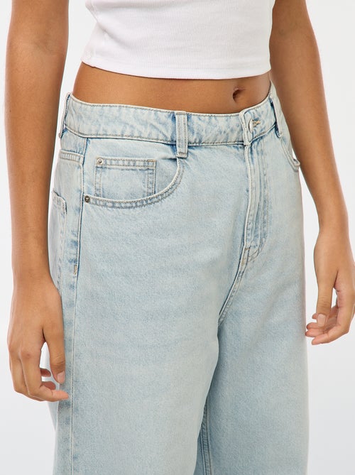 Baggy jeans met 5 zakken en lage taille - Kiabi