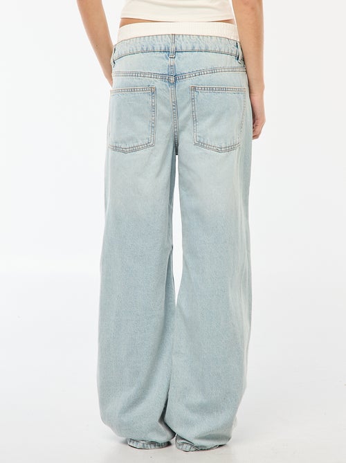 Baggy jeans met onderbroekeffect - Kiabi